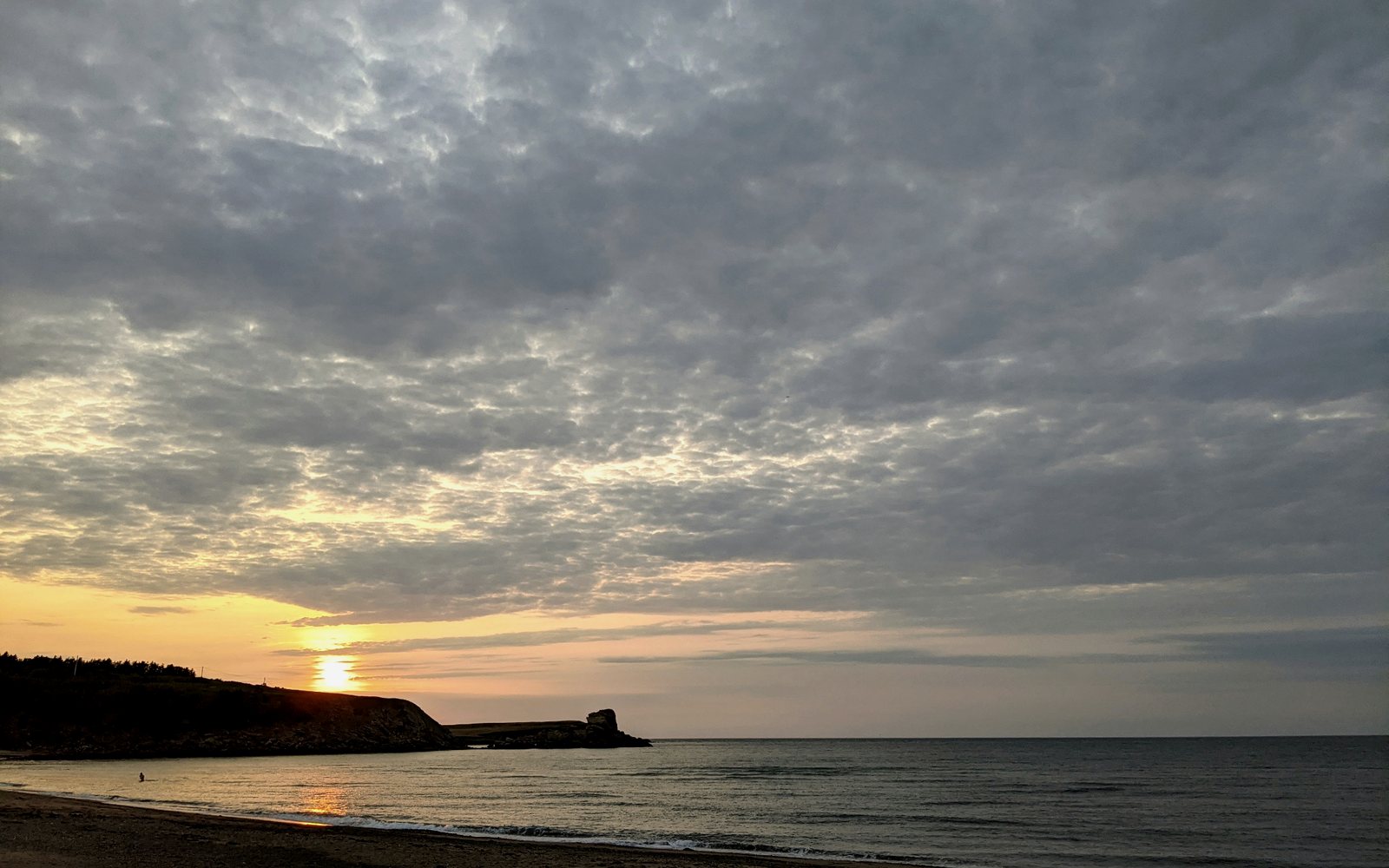 Coastal sunset